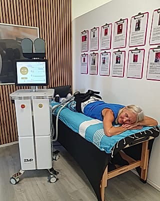 EMP Body Shaper — Muskelaufbau im Liegen